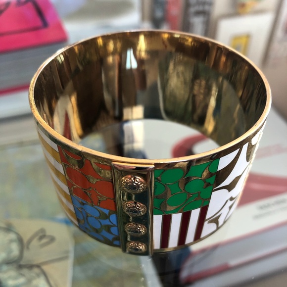 Coach Jewelry - Coach Cuff Gold Bangal Bracelet . Multicolor
